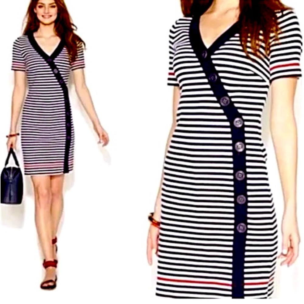 TOMMY  HILFIGER - Zooey Deschanel -  To Tommy Love Zooey Rivka Dress sz 12